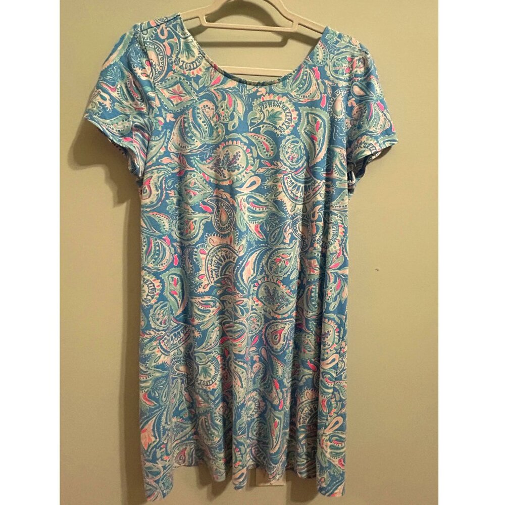Lilly Pulitzer Kimi Dress Zanzibar Blue Fish Kiss